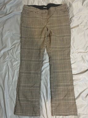 Tan Gingham Dress Pants